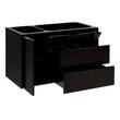 36" Dita Wall-Mount Vanity with Right Offset Rectangular Undermount Sink - Black -Carrara Widespread, , large image number 2