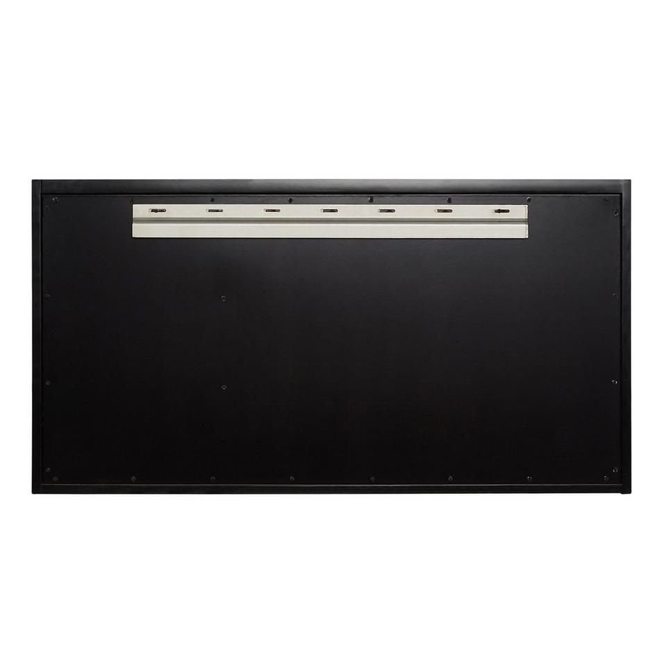 42" Dita Wall-Mount Vanity with Left Offset Rect Undermount Sink - Black - Carrara Marble Widespread, , large image number 3