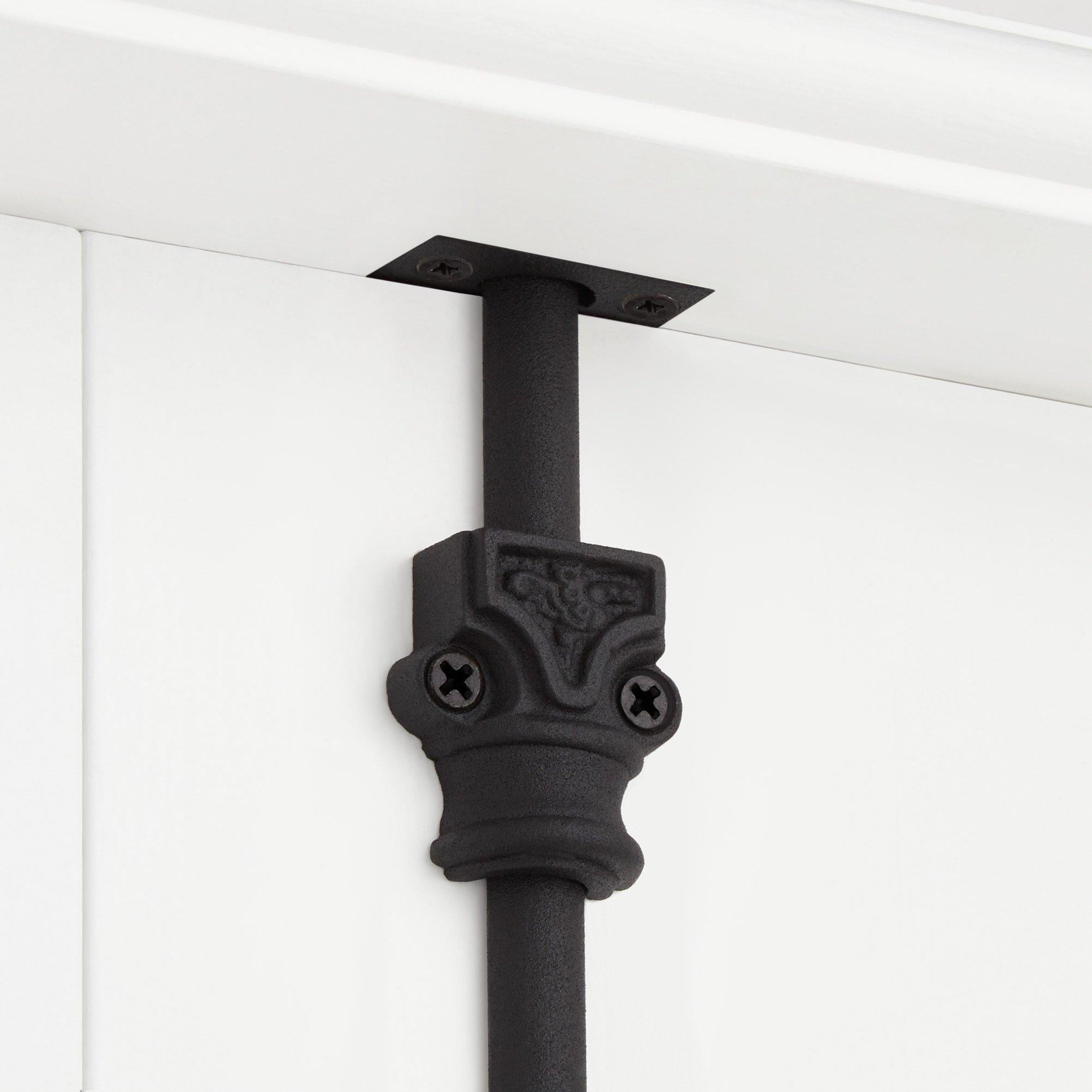 Dalston Iron Cabinet Cremone Bolt - Black Powder Coat Dalston Iron Cabinet Cremone Bolt - Black Powder Coat
