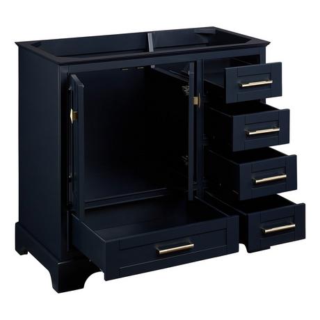 36" Quen Vanity - Midnight Navy Blue - Vanity Cabinet Only