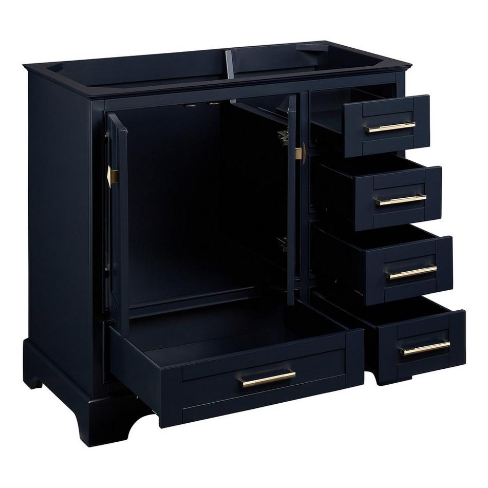 36" Quen Vanity With Undermount Sink - Midnight Navy Blue, , large image number 3