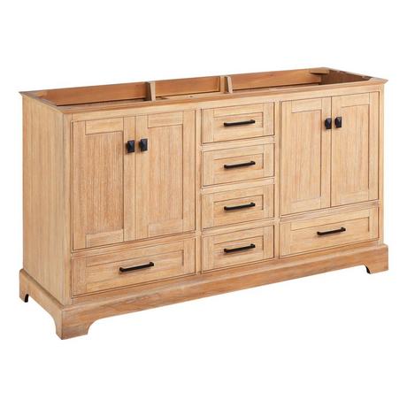 60" Quen Vanity - Driftwood Brown - Vanity Cabinet Only