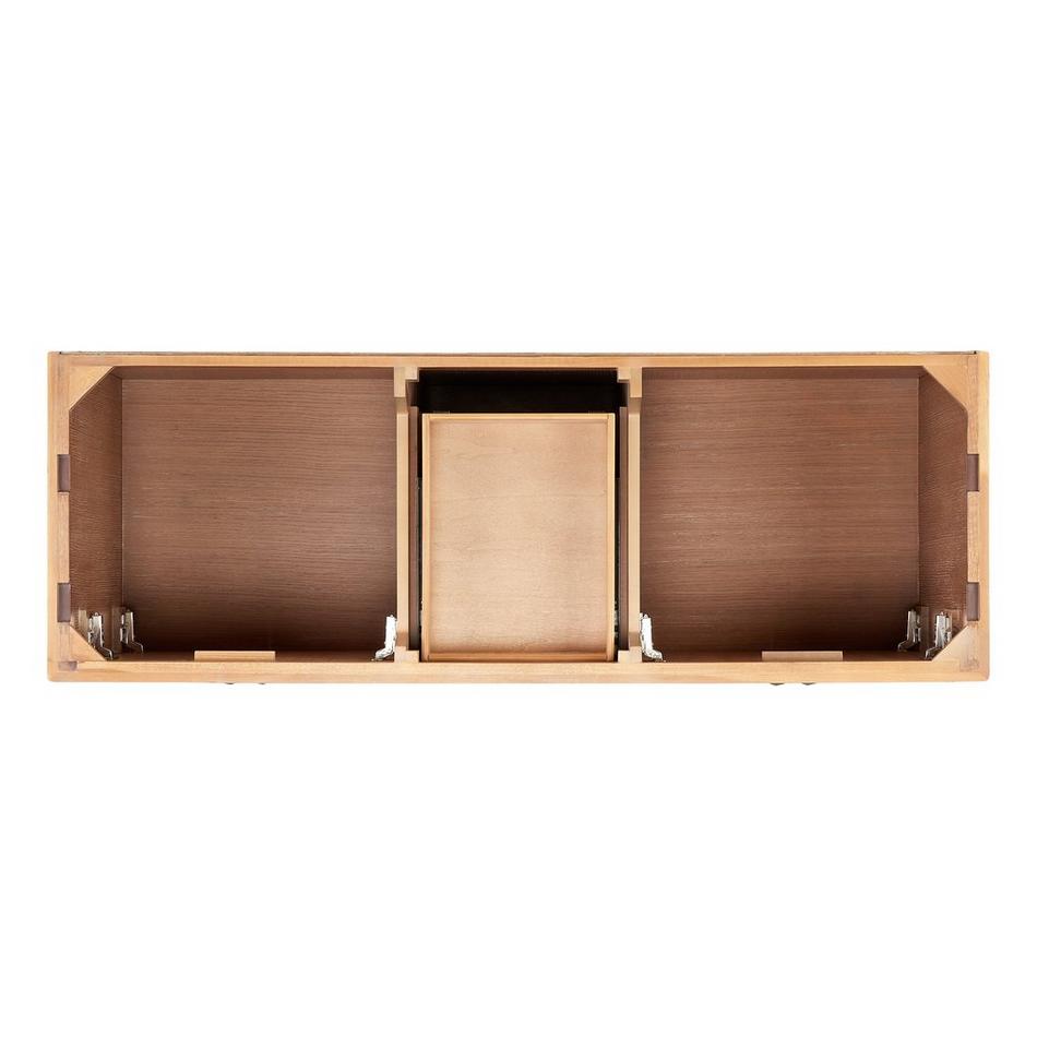 60" Quen Double Vanity With Rectangular Undermount Sinks - Driftwood Brown, , large image number 5