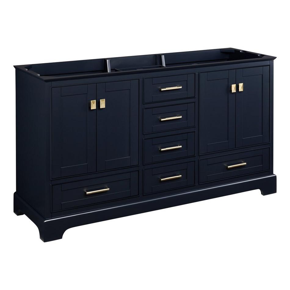 60" Quen Vanity - Midnight Navy Blue - Vanity Cabinet Only, , large image number 0