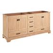 72" Quen Double Vanity With Undermount Sinks - Driftwood Brown, , large image number 2