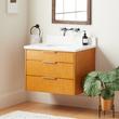 30" Dita Wall-Mount Vanity with Undermount Sink - Honey Oak, , large image number 1