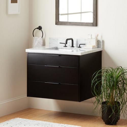 30" Dita Wall-Mount Vanity - Black