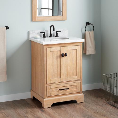 24" Quen Vanity With Undermount Sink in Driftwood Brown