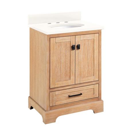 24" Quen Vanity With Undermount Sink - Driftwood Brown