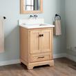 24" Quen Vanity With Rectangular Undermount Sink - Driftwood Brown, , large image number 1