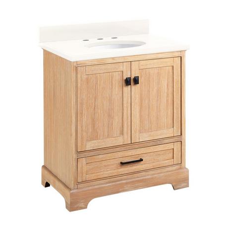 30" Quen Vanity With Undermount Sink - Driftwood Brown