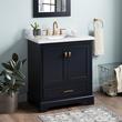 30" Quen Vanity With Rectangular Undermount Sink - Midnight Navy Blue, , large image number 0