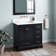 36" Quen Vanity With Undermount Sink - Midnight Navy Blue, , large image number 1
