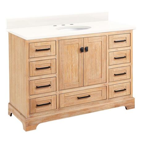 48" Quen Vanity With Undermount Sink - Driftwood Brown