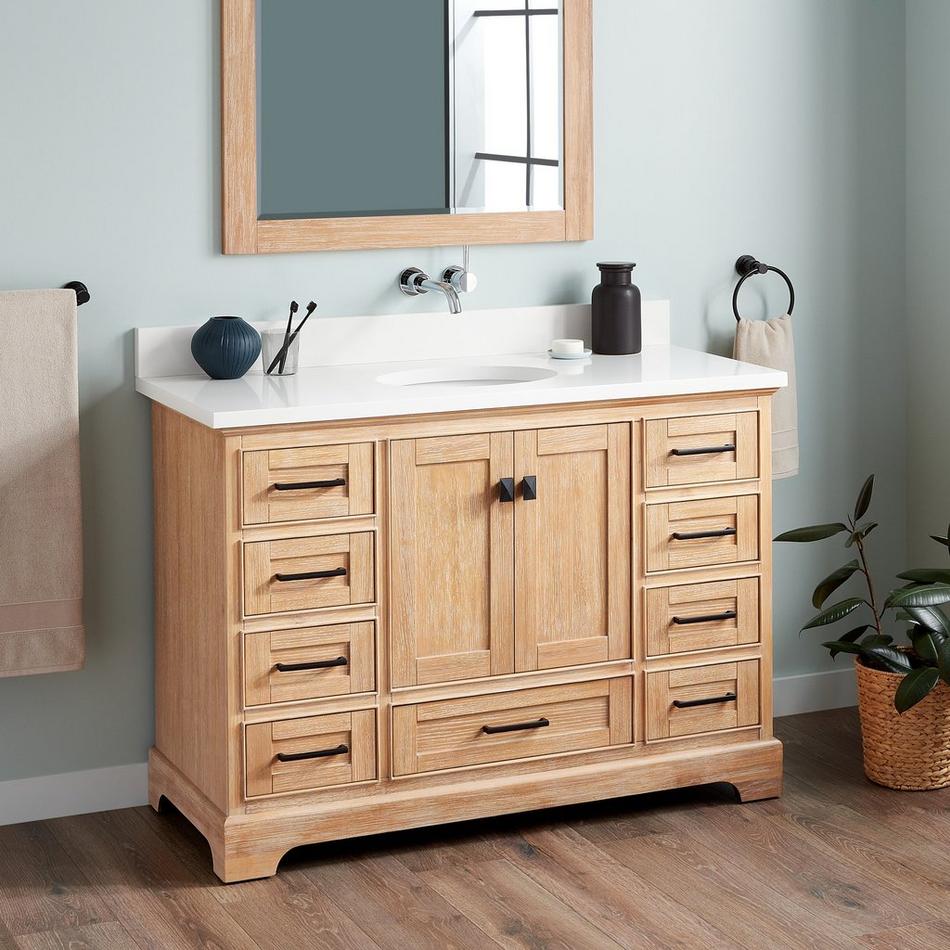 48" Quen Vanity With Undermount Sink - Driftwood Brown, , large image number 1