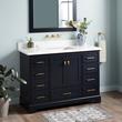 48" Quen Vanity With Rectangular Undermount Sink - Midnight Navy Blue, , large image number 1