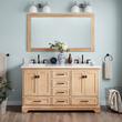 60" Quen Double Vanity With Rectangular Undermount Sinks - Driftwood Brown, , large image number 0