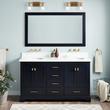 60" Quen Double Vanity With Undermount Sinks - Midnight Navy Blue, , large image number 1