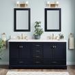 72" Quen Double Vanity With Rectangular Undermount Sinks - Midnight Navy Blue, , large image number 0
