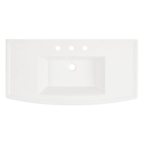Olney Porcelain Console Sink with Metal Stand