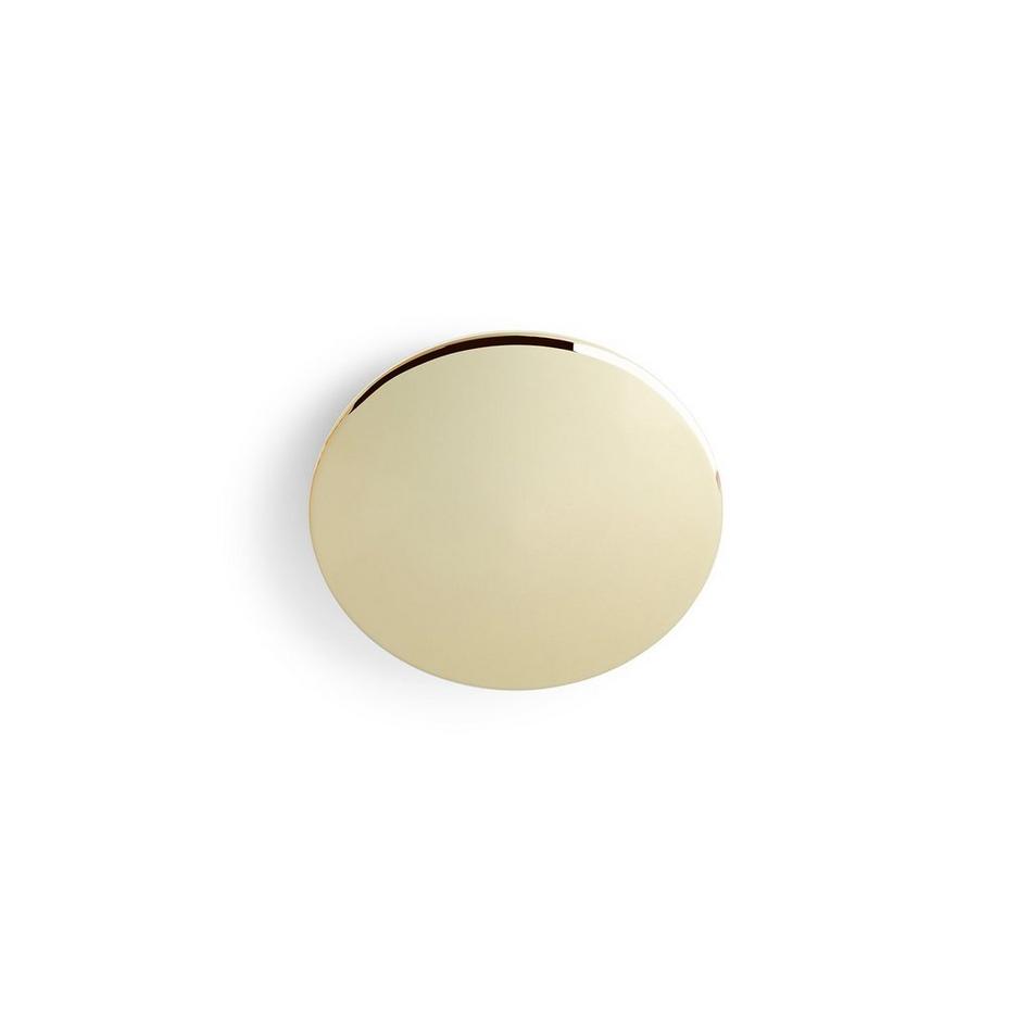 Finished Drain Cap - Polished Brass, , large image number 0