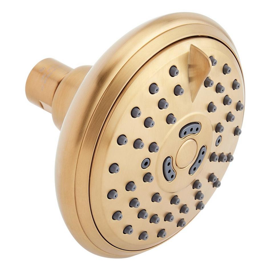 Round Multifunction Shower Head - Brushed Gold, , large image number 0