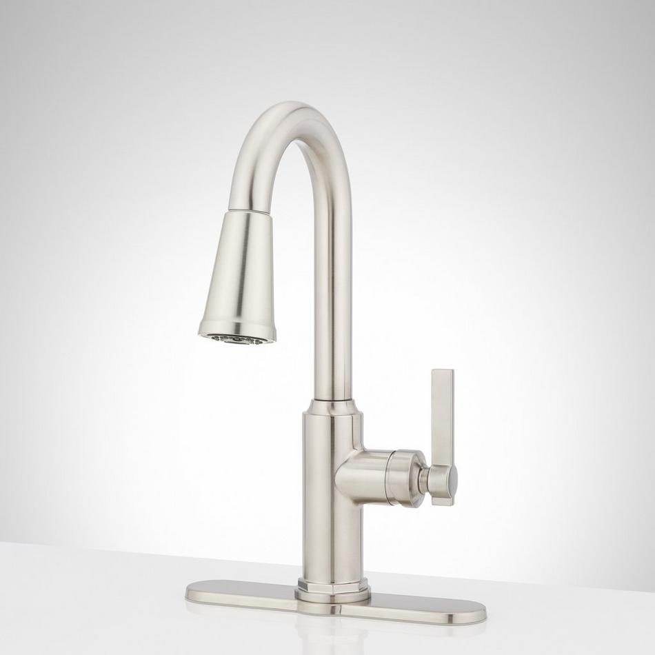 Greyfield Single-Hole Pull-Down Bar Faucet - Stainless Steel, , large image number 1