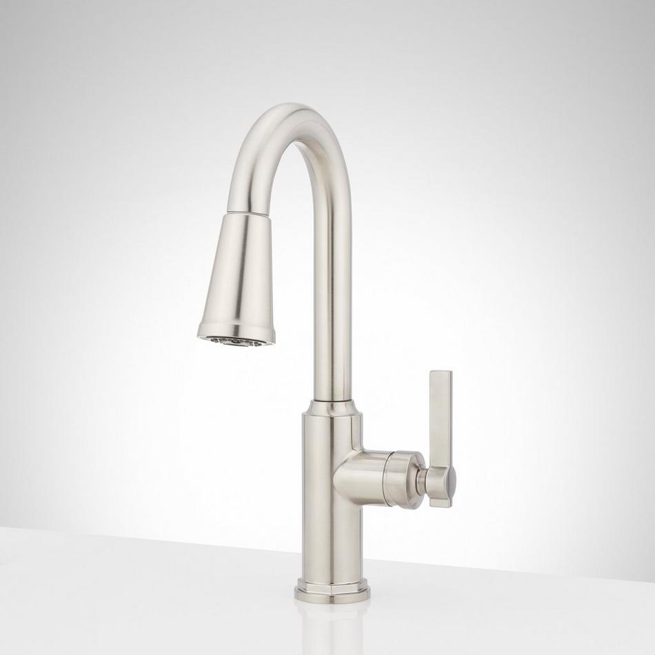 Greyfield Single-Hole Pull-Down Bar Faucet - Stainless Steel, , large image number 0
