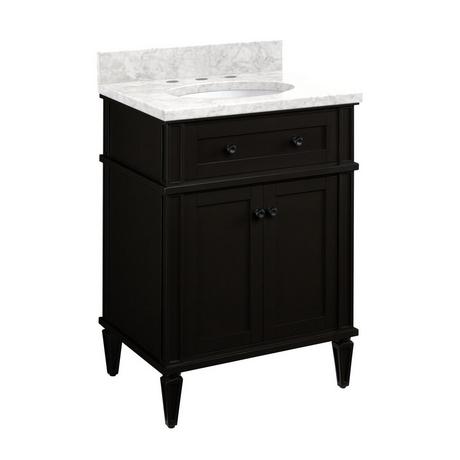 24" Elmdale Vanity with Undermount Sink - Charcoal Black