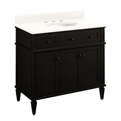 36" Elmdale Vanity with Undermount Sink - Charcoal Black