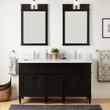 60" Elmdale Double Vanity with Rectangular Undermount Sinks - Charcoal Black, , large image number 2