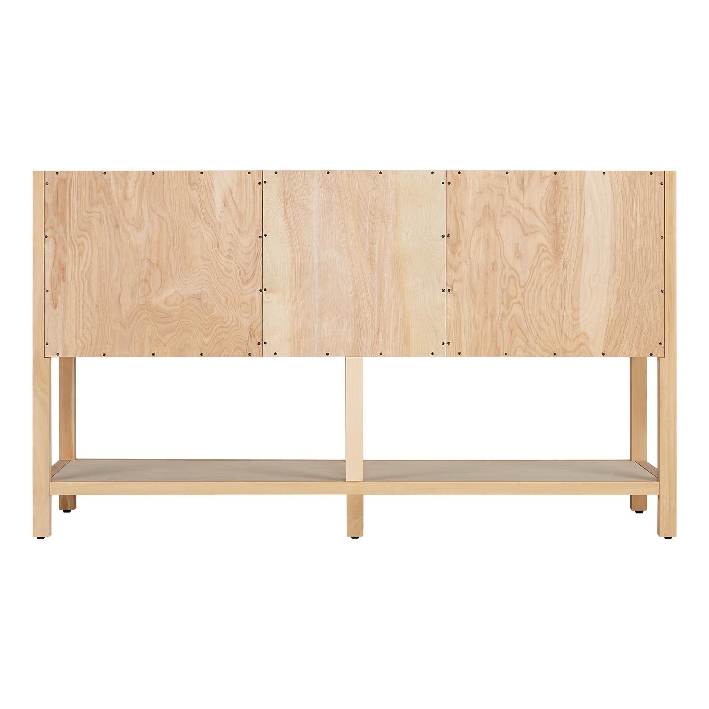 60" Robertson Vanity with Rectangular Undermount Sinks Unfinished