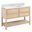 48" Robertson Vanity with Rectangular Undermount Sink - Unfinished - Carrara Marble Single Hole, , large image number 0