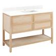 48" Robertson Vanity with Rectangular Undermount Sink - Unfinished - Feathered White Single Hole, , large image number 0