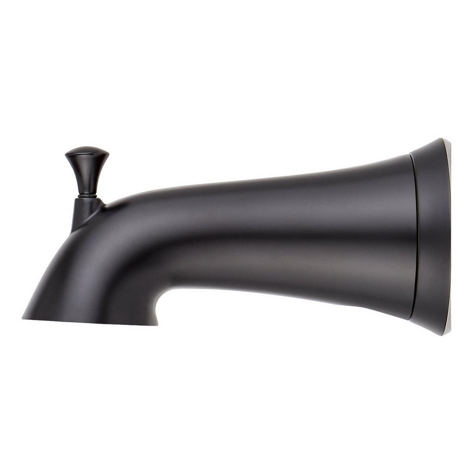 Provincetown Tub Spout with Diverter - Matte Black, , large image number 1