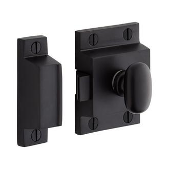 Pitkin Brass Cabinet Latches with Oval Knob | Signature Hardware