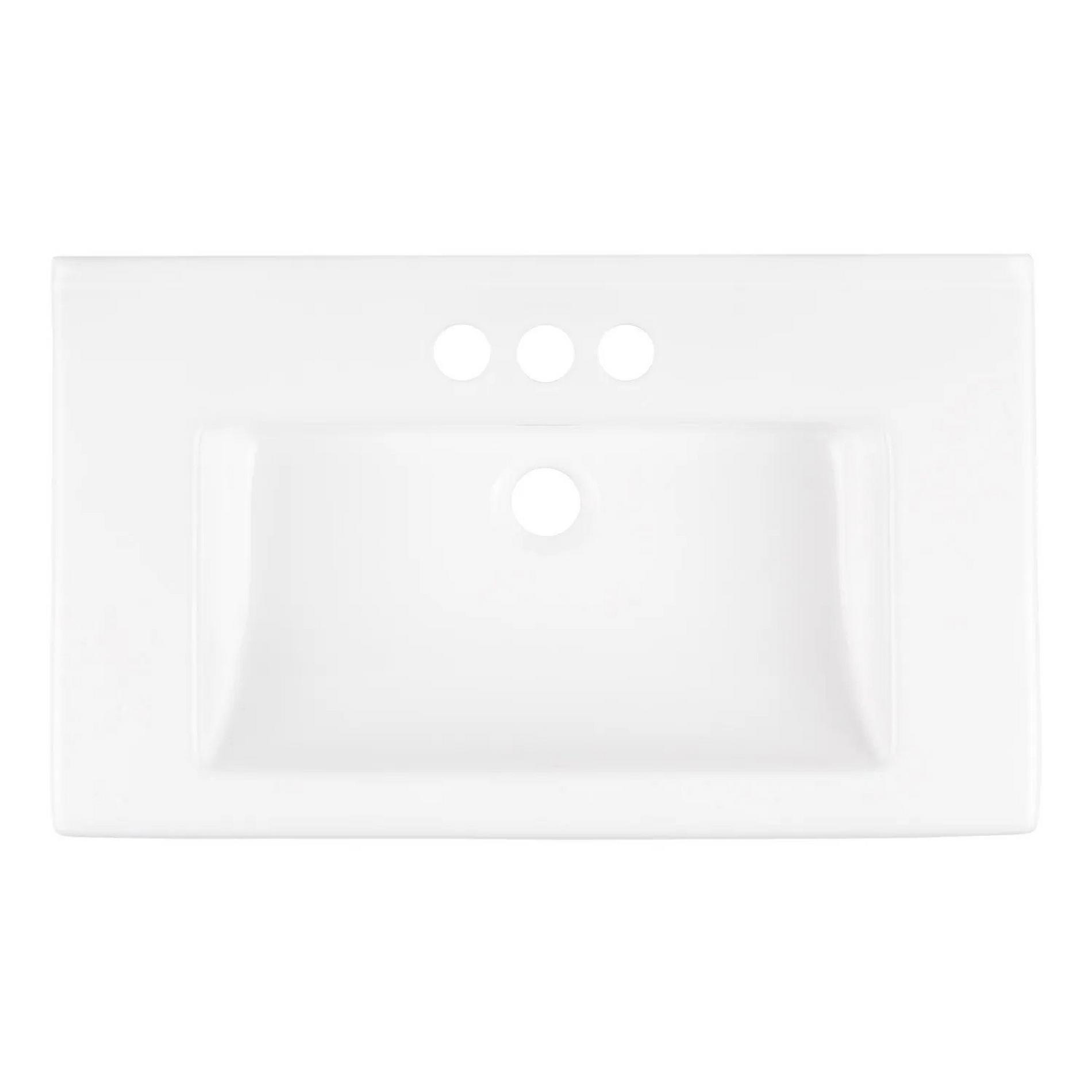 24" Fircrest Vanity with Integral Sink Charcoal Signature Hardware