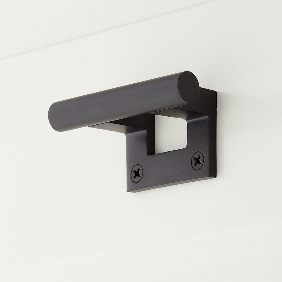 5-7/8" Bandon Brass Cabinet Pull - Matte Black, , large image number 1