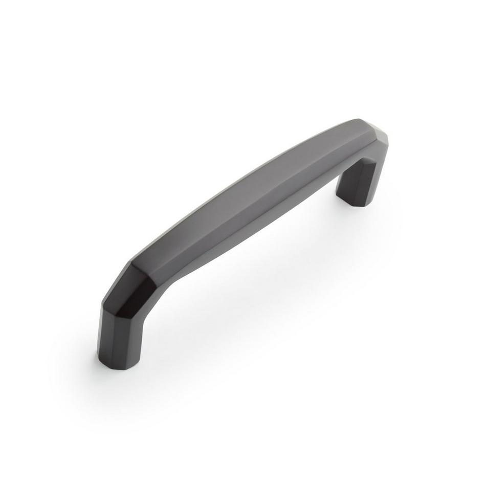 Ponderay Brass Cabinet Pull - Matte Black - 3-3/4" Centers, , large image number 0