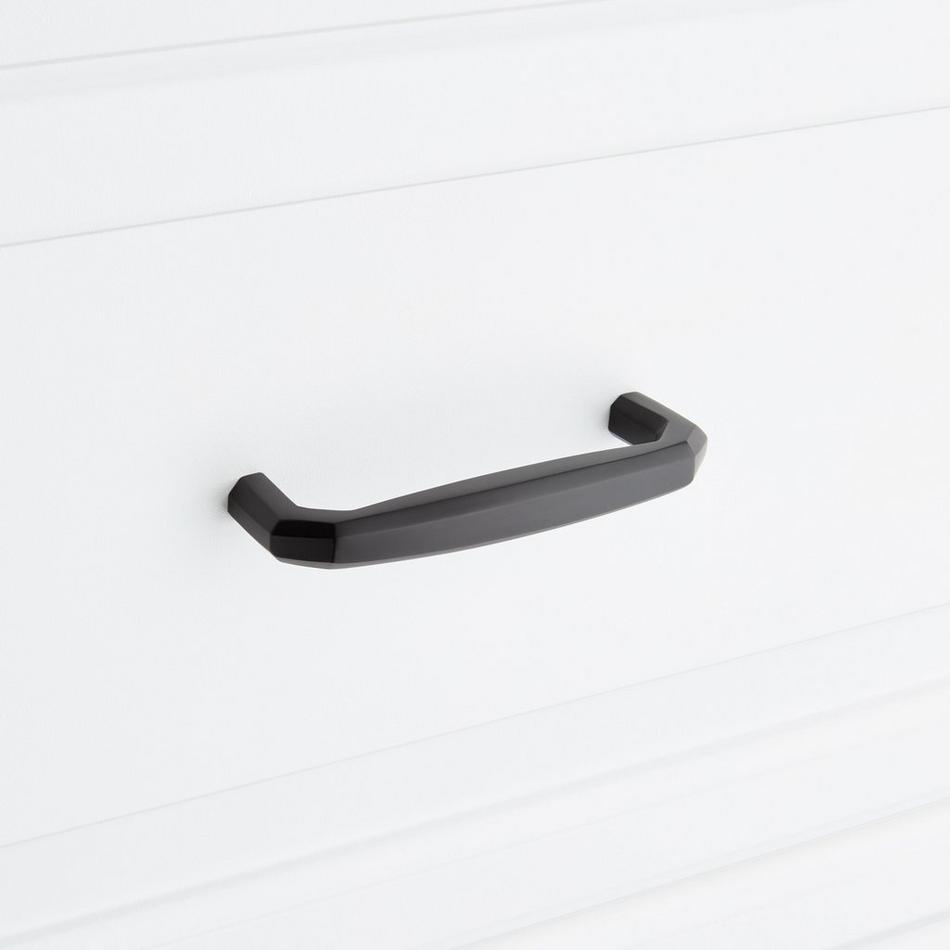 Ponderay Brass Cabinet Pull - Matte Black - 3-3/4" Centers, , large image number 3