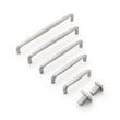 Ponderay Brass Cabinet Pull - Brushed Nickel - 3-3/4" Centers, , large image number 1