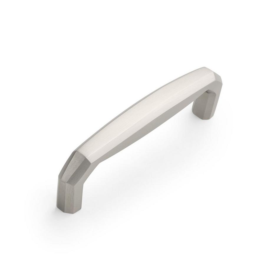 Ponderay Brass Cabinet Pull - Brushed Nickel - 3-3/4" Centers, , large image number 0