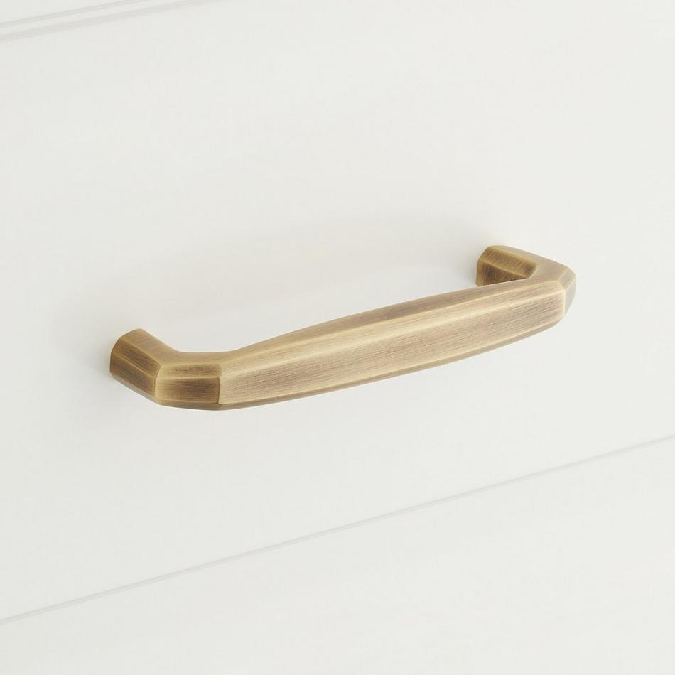 Signature Hardware 447500 Polished Rose Gold Khoit 4 Inch Center to Center  Bar Cabinet Pull 