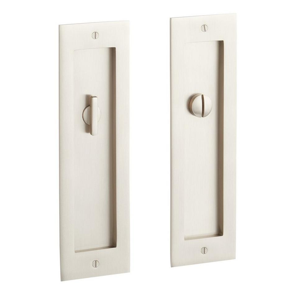 Round Sliding Door Pull Privacy Kit with Inbuilt Privacy Turn - Signature  Brass - Iver