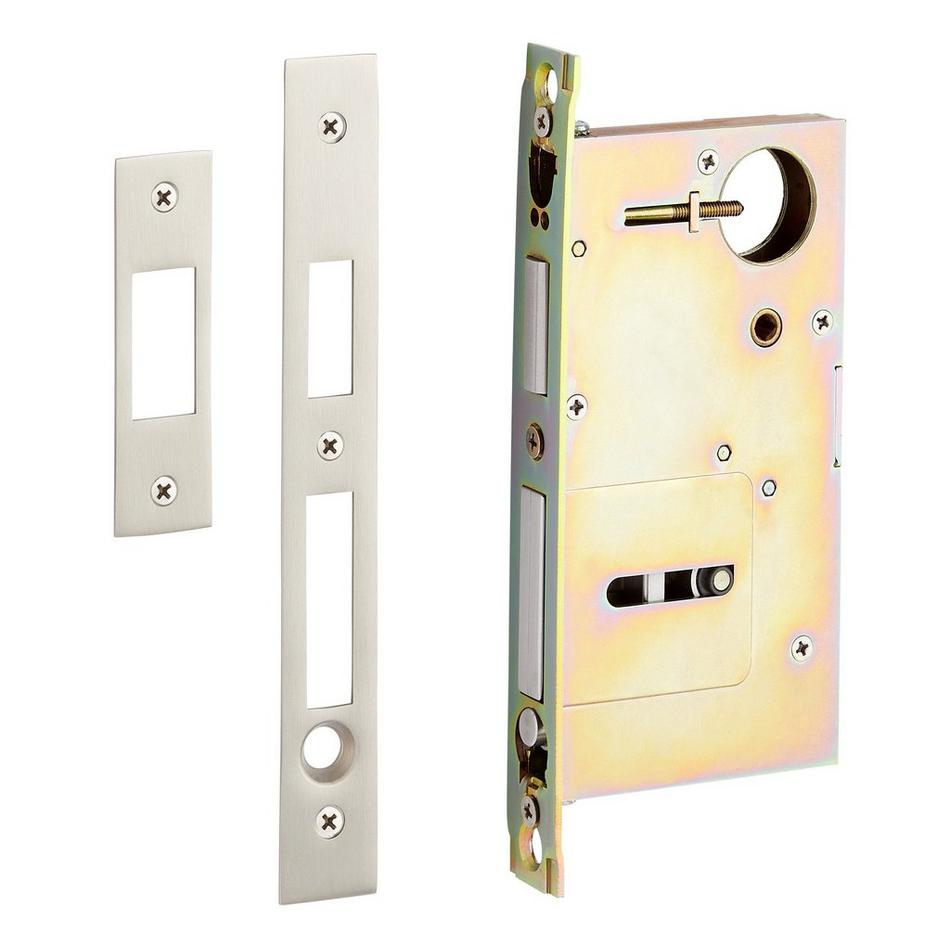 Elongated Pop-Out Brass Pocket Door Pull, , large image number 4