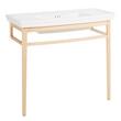 Olney Console Sink with Wood Stand - Light Ash, , large image number 1