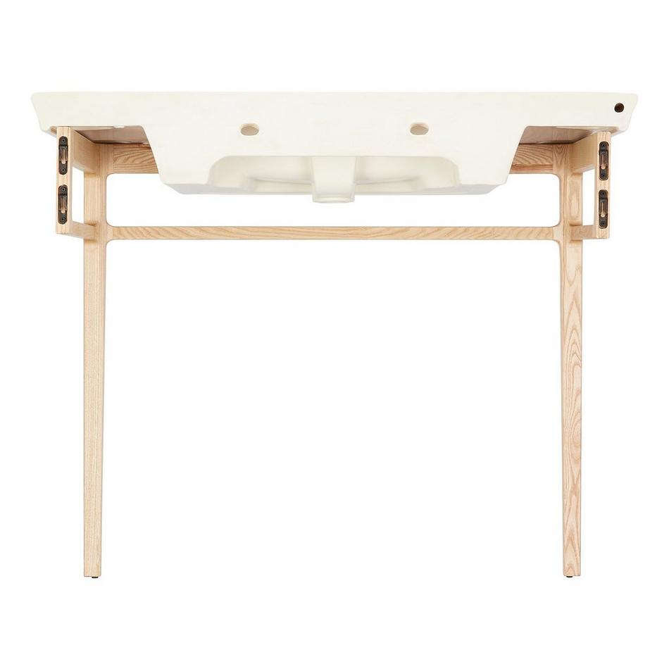Olney Console Sink with Wood Stand - Light Ash, , large image number 3
