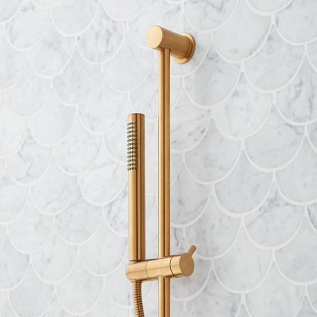 Lexia Pressure Balance Shower System with Slide Bar and Hand Shower