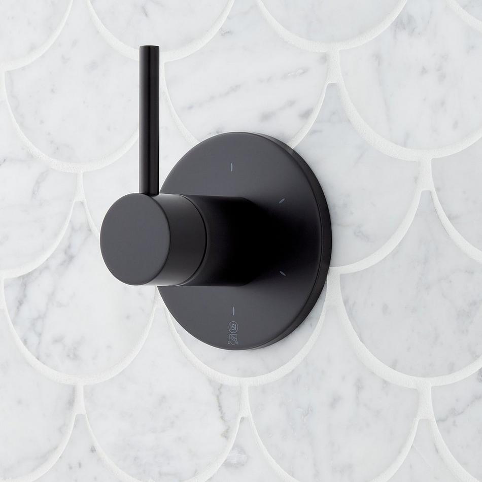 Lexia Pressure Balance Shower System with Hand Shower - Matte Black, , large image number 1