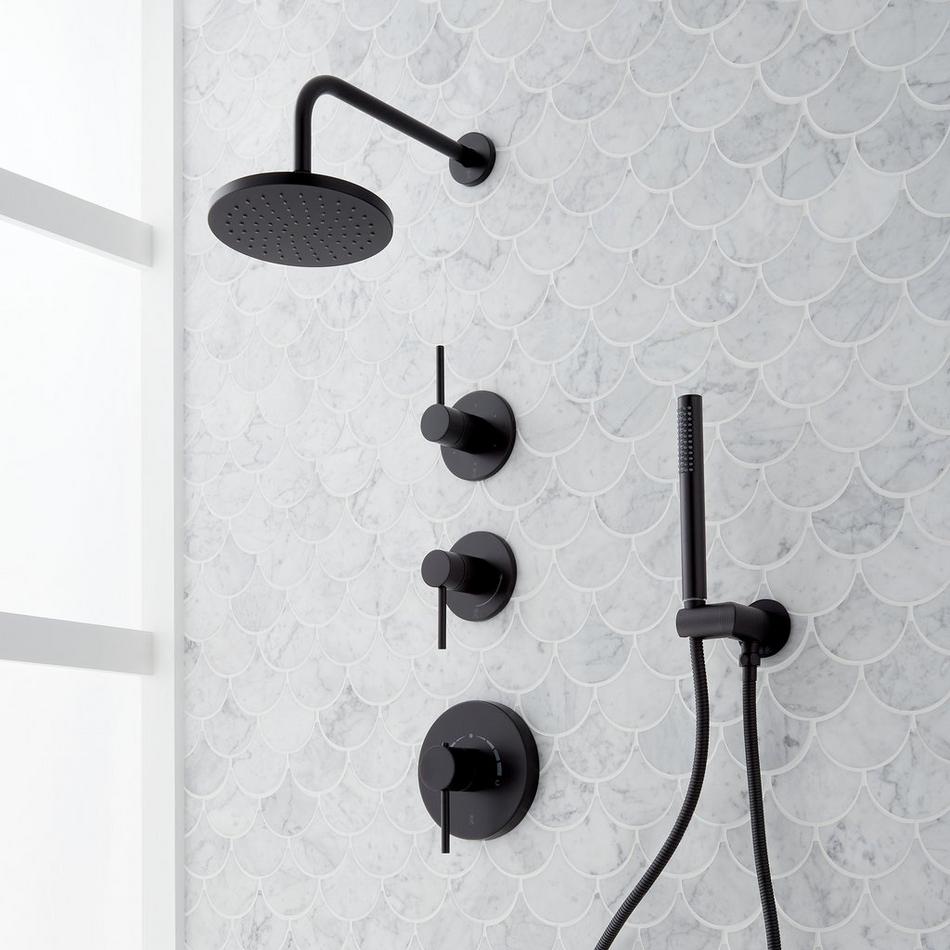 Lexia Thermostatic Shower System with Hand Shower, , large image number 4